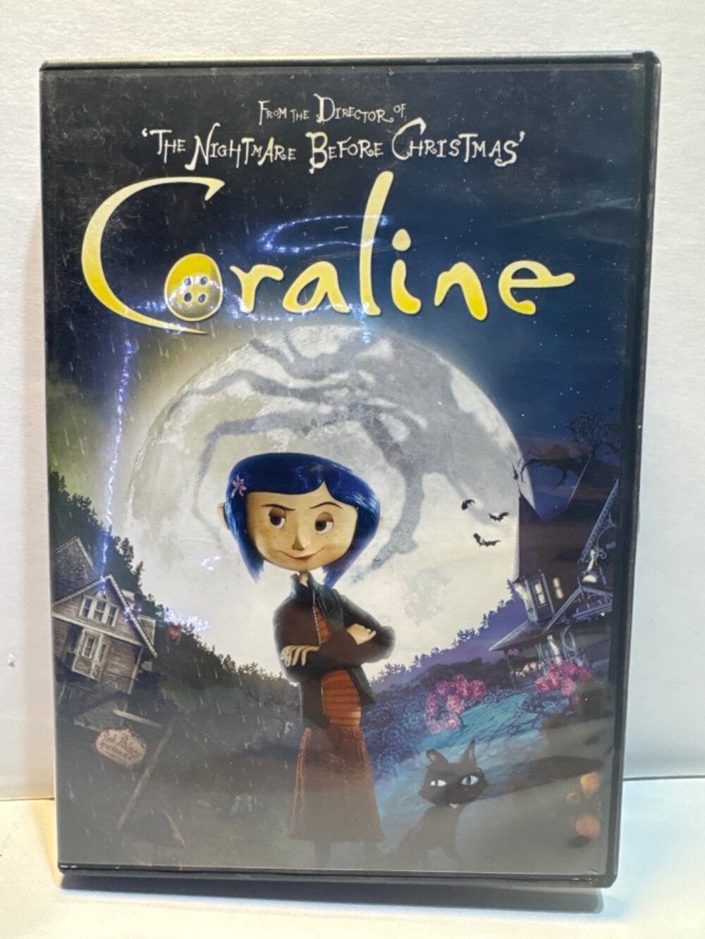 Coraline DVD Movie Animated Family Film 2D/3D Versions PG Laika Studio